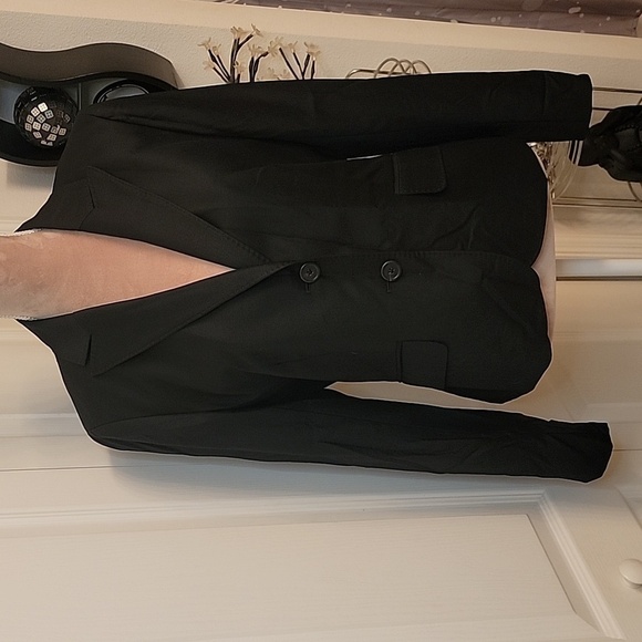 J. Crew Women's Black Super 120's 100% Wool Blazer Jacket 2 Button Size 10 EUC! - Picture 1 of 10